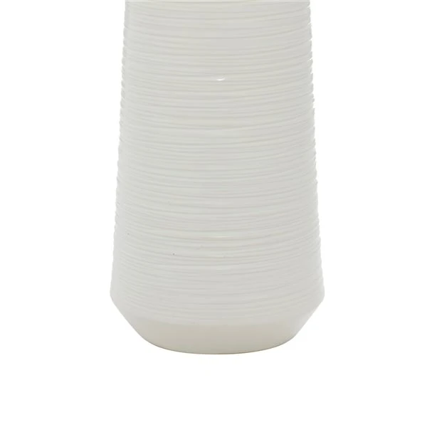 Grayson Lane Matte White Porcelain Vase 3 Grayson Lane Matte White Porcelain Vase - Image 3