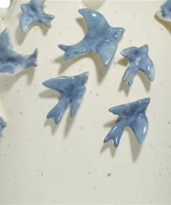 Grayson Lane White and Blue Ceramic Vase with Birds -GRAYSON LANE shop 330862912 AlternateImage2 l