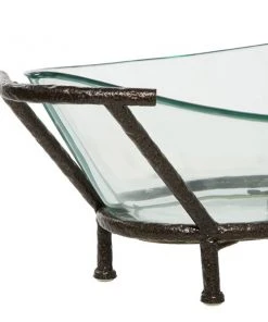 Grayson Lane Copper and Clear Glass Serving Bowl -GRAYSON LANE shop 330862926 AlternateImage2 l