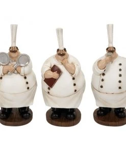 Grayson Lane Polystone Chef Sculptures - Set of 3