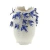 Grayson Lane White Ceramic Vase with Birds