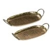 Grayson Lane Gold Aluminum Trays - Set of 2