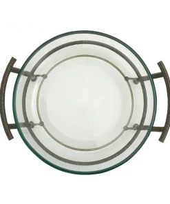 Grayson Lane Metal and Clear Glass Serving Bowl -GRAYSON LANE shop 330862942 AlternateImage4 l