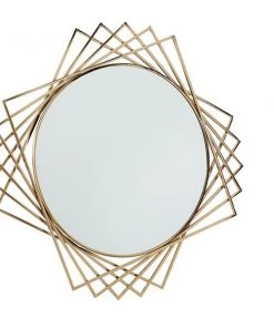 Grayson Lane 41.5-in L X 41.5-in W Glam Round Black Framed Wall Mirror -GRAYSON LANE shop 330901632 AlternateImage5 l