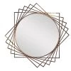 Grayson Lane 41.5-in L X 41.5-in W Glam Round Black Framed Wall Mirror