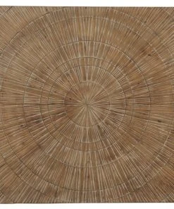 Grayson Lane Brown Wood Framed 47-in H x 47-in W Abstract Wood Wall Panel