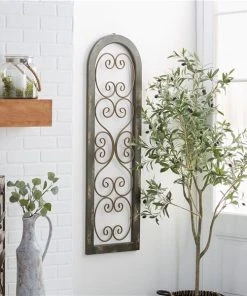 Grayson Lane 48-in H x 15-in W Brown Metal Transitional Ornamental Wall Accent -GRAYSON LANE shop 330901640 AlternateImage3 l