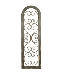 Grayson Lane 48-in H x 15-in W Brown Metal Transitional Ornamental Wall Accent