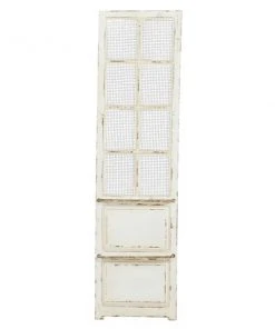 Grayson Lane 68-in H x 18-in W Cream Wood Farmhouse/Rustic Abstract Wall Accent