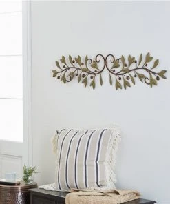 Grayson Lane 11-in H x 48-in W Green Metal Traditional Floral and Botanical Wall Accent -GRAYSON LANE shop 330901643 AlternateImage3 l