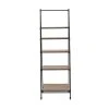 Grayson Lane 17-in D x 24-in W x 72-in H 5-Tier Leaning Wood Shelves