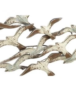 Grayson Lane 23-in H x 48-in W White Metal Coastal Animals Wall Accent -GRAYSON LANE shop 330901651 AlternateImage5 l