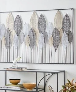 Grayson Lane 37-in H x 59-in W Black Metal Farmhouse/Rustic Floral and Botanical Wall Accent -GRAYSON LANE shop 330901656 AlternateImage4 l