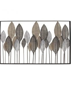 Grayson Lane 37-in H x 59-in W Black Metal Farmhouse/Rustic Floral and Botanical Wall Accent