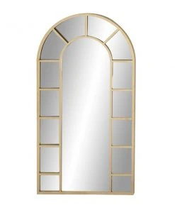 Grayson Lane 60-in L X 32-in W Traditional Arch Gold Framed Wall Mirror