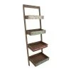 Grayson Lane 18-in D x 23-in W x 70-in H 4-Tier Leaning Wood Shelves