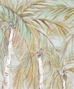 Grayson Lane Gold Wood Framed 37-in H x 48-in W Floral Green Canvas Hand-Painted Painting -GRAYSON LANE shop 330901670 AlternateImage4 l