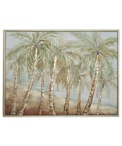 Grayson Lane Gold Wood Framed 37-in H x 48-in W Floral Green Canvas Hand-Painted Painting -GRAYSON LANE shop 330901670 AlternateImage5 l