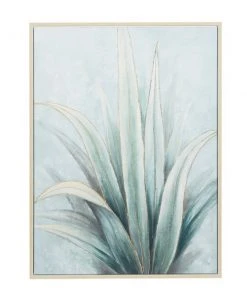Grayson Lane Wood Framed 47.13-in H x 35.5-in W Floral Canvas Hand-Painted Painting