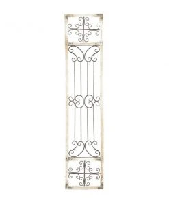 Grayson Lane 72-in H x 16-in W Grey Metal Traditional Ornamental Wall Accent