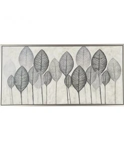 Grayson Lane White Wood Framed 27-in H x 55-in W Botanical Canvas Painting