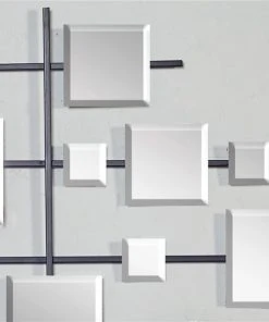 Grayson Lane 44-in H x 28-in W Clear Metal Glam Abstract Wall Accent -GRAYSON LANE shop 330901689 AlternateImage5 l