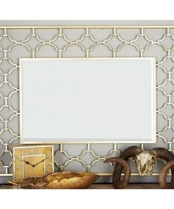 Grayson Lane 50-in L X 38.13-in W Glam Rectangle Gold Framed Wall Mirror -GRAYSON LANE shop 330901690 AlternateImage2 l