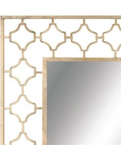 Grayson Lane 50-in L X 38.13-in W Glam Rectangle Gold Framed Wall Mirror -GRAYSON LANE shop 330901690 AlternateImage3 l