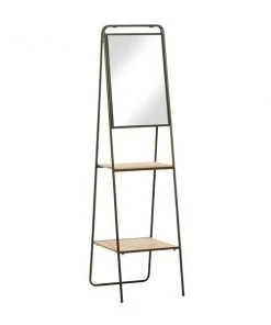 Grayson Lane 19.5-in D x 16.63-in W x 64.75-in H 2-Tier Leaning Metal Shelves