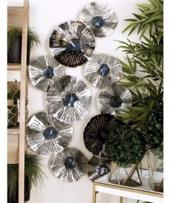 Grayson Lane 28-in H x 46-in W Silver Metal Modern/Contemporary Floral and Botanical Wall Accent -GRAYSON LANE shop 330901695 AlternateImage3 l