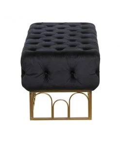 Grayson Lane Modern Black/Metallic Gold Accent Bench -GRAYSON LANE shop 330901696 AlternateImage5 l