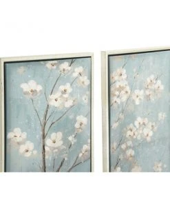 Grayson Lane Silver Wood Framed 59-in H x 20-in W Floral Wood Painting -GRAYSON LANE shop 330901704 AlternateImage3 l