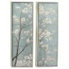 Grayson Lane Silver Wood Framed 59-in H x 20-in W Floral Wood Painting