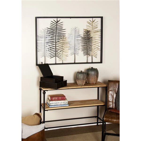 Grayson Lane 30-in H x 45-in W Black Metal Modern/Contemporary Floral and Botanical Wall Accent 2 Grayson Lane 30-in H x 45-in W Black Metal Modern/Contemporary Floral and Botanical Wall Accent - Image 2