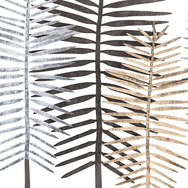 Grayson Lane 30-in H x 45-in W Black Metal Modern/Contemporary Floral and Botanical Wall Accent 3 Grayson Lane 30-in H x 45-in W Black Metal Modern/Contemporary Floral and Botanical Wall Accent - Image 3