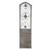 Grayson Lane 72-in H x 19-in W Brown Wood and Metal Transitional Ornamental Wall Accent