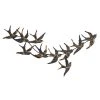 Grayson Lane 27-in H x 52-in W Black Metal Coastal Animals Wall Accent