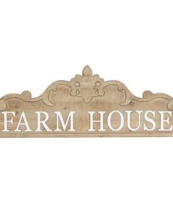 Grayson Lane 19-in H x 47-in W Brown Wood Farmhouse/Rustic Words and Text Wall Accent