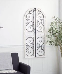 Grayson Lane 52-in H x 24-in W Grey Wood Vintage Ornamental Wall Accent 7 Grayson Lane 52-in H x 24-in W Grey Wood Vintage Ornamental Wall Accent -GRAYSON LANE shop 330901710 AlternateImage3 l