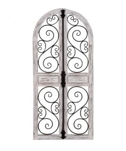 Grayson Lane 52-in H x 24-in W Grey Wood Vintage Ornamental Wall Accent