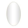 Grayson Lane 40-in L X 24-in W Contemporary Oval Gold Framed Wall Mirror