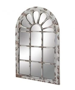 Grayson Lane 51.88-in L X 34.31-in W Vintage Arch White Framed Wall Mirror -GRAYSON LANE shop 330901717 AlternateImage5 l