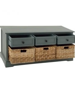 Grayson Lane Rustic Blue Storage Bench -GRAYSON LANE shop 330901721 AlternateImage5 l