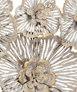 Grayson Lane 20-in H x 45-in W Grey Metal Transitional Floral and Botanical Wall Accent -GRAYSON LANE shop 330901722 AlternateImage5 l