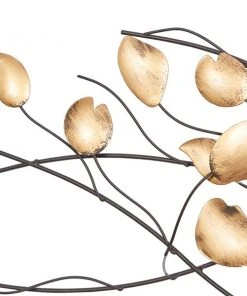 Grayson Lane 16-in H x 60-in W Gold Metal Modern/Contemporary Floral and Botanical Wall Accent 3 Grayson Lane 16-in H x 60-in W Gold Metal Modern/Contemporary Floral and Botanical Wall Accent -GRAYSON LANE shop 330901724 AlternateImage6 l