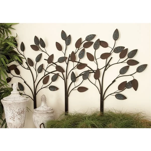 Grayson Lane 27-in H x 48-in W Brown Metal Nature Wall Accent 2 Grayson Lane 27-in H x 48-in W Brown Metal Nature Wall Accent - Image 2