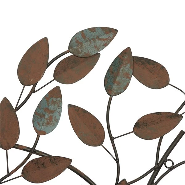 Grayson Lane 27-in H x 48-in W Brown Metal Nature Wall Accent 3 Grayson Lane 27-in H x 48-in W Brown Metal Nature Wall Accent - Image 3