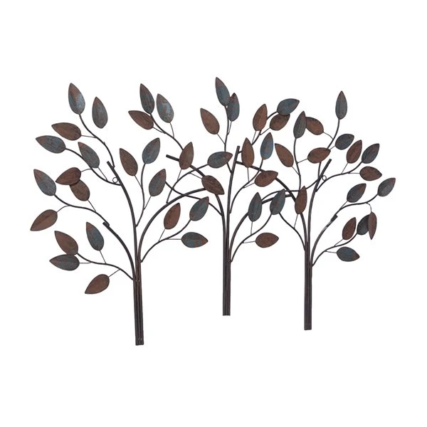 Grayson Lane 27-in H x 48-in W Brown Metal Nature Wall Accent 5 Grayson Lane 27-in H x 48-in W Brown Metal Nature Wall Accent - Image 5