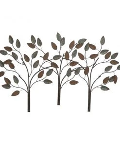 Grayson Lane 27-in H x 48-in W Brown Metal Nature Wall Accent
