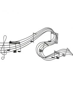 Grayson Lane 21-in H x 49-in W Black Metal Traditional Entertainment Wall Accent